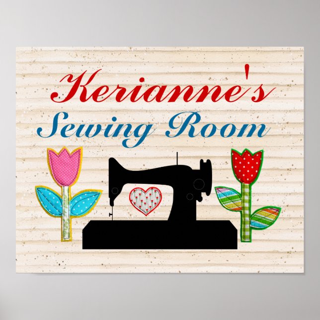 Sewing Room - House Sign Poster - SRF (Front)