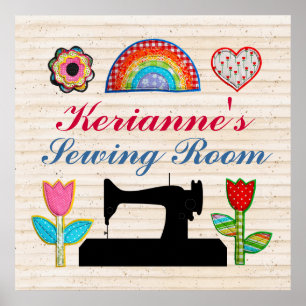 Sewing Room - House Sign Poster - SRF