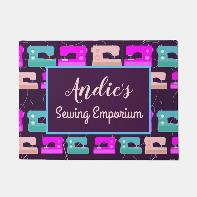 Sewing Room Quilter Colourful Home Decor Doormat (Front)