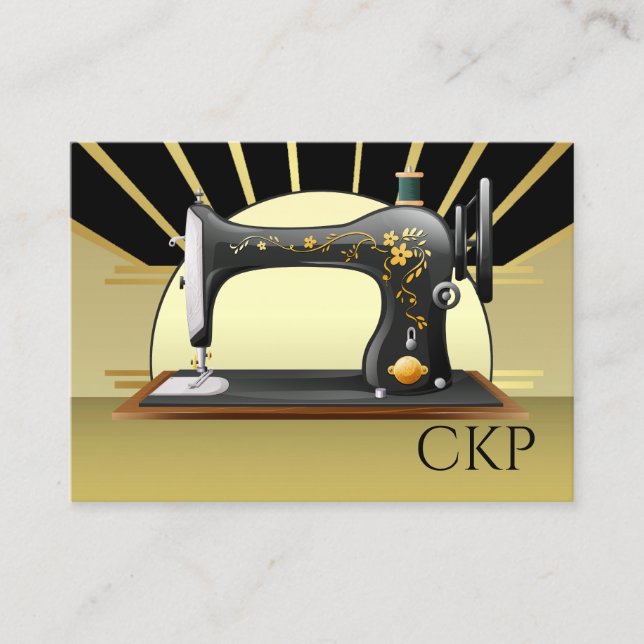 Sewing Seamstress Designer Business Card (Front)