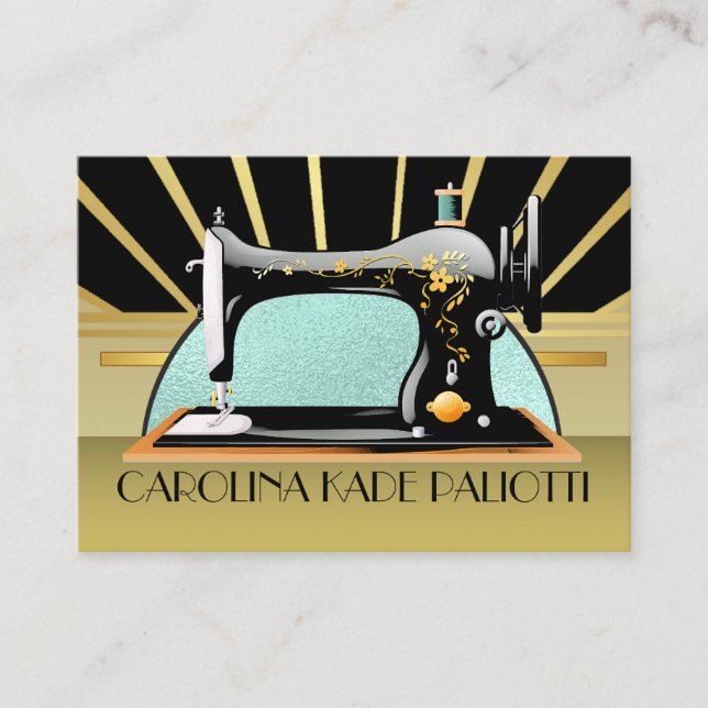 Sewing Seamstress Designer Business Card (Front)