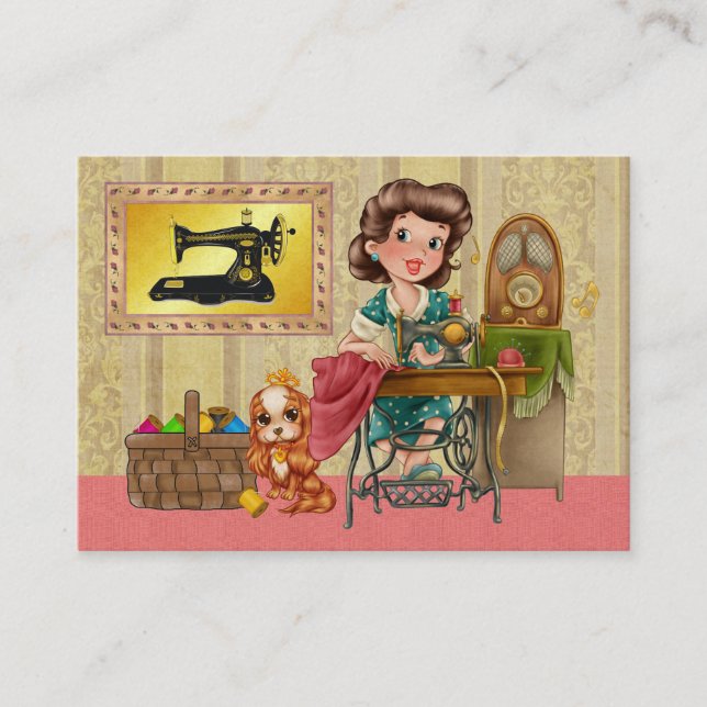 Sewing / Seamstress / Fashion - SRF Business Card (Front)
