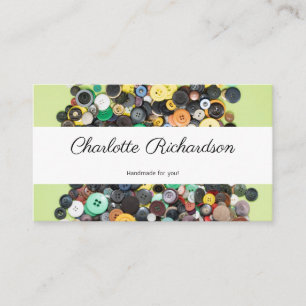 Sewing seamstress tailor dressmaker handmade business card