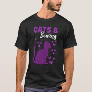 Sewing Sewer Sewist Tailor Stitcher Quilter Cat T-Shirt