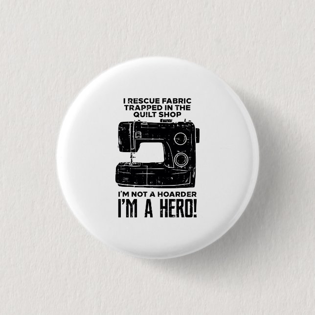 Sewing Sewing Machine 3 Cm Round Badge (Front)