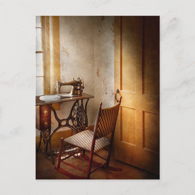 Sewing - She used to love this machine Postcard (Front)