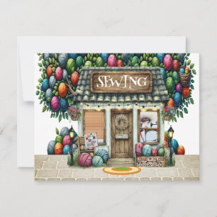 SEWING Shop NOTE CARD - See Back
