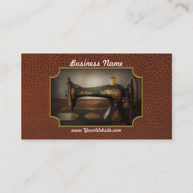 Sewing - Sing a song Business Card (Front)