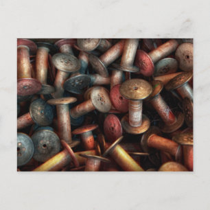 Sewing - Spools Postcard