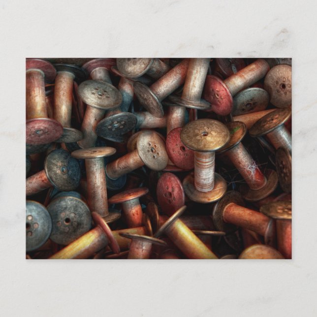 Sewing - Spools Postcard (Front)