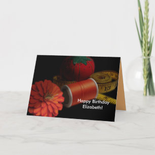 Sewing Supplies Birthday Card