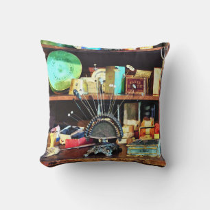 Sewing Supplies in General Store Cushion