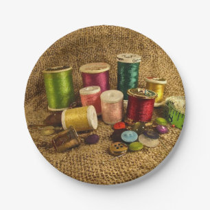 Sewing Supplies Paper Plates