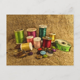 Sewing Supplies Postcard