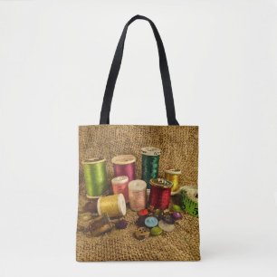 Sewing Supplies Seamstress Craft Tote Bag