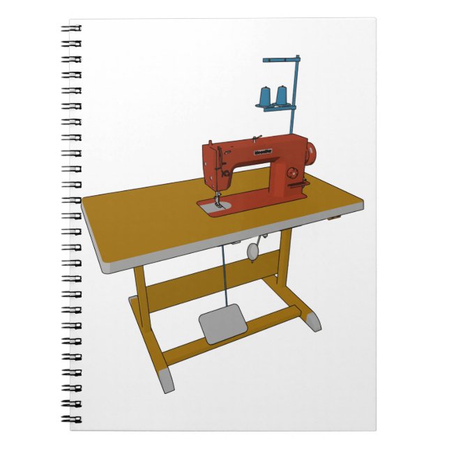 Sewing Table And Machine Notebook (Front)
