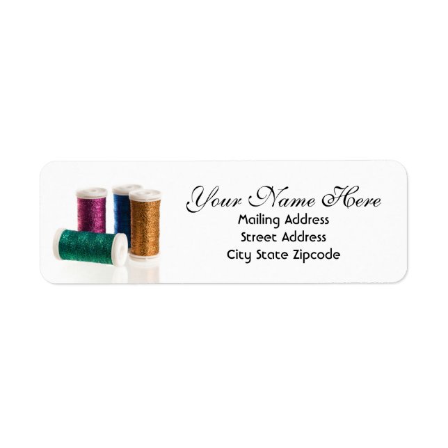 Sewing Thread Return Address Label (Front)