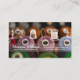 Sewing Thread   Wardrobe Design Tools Business Card