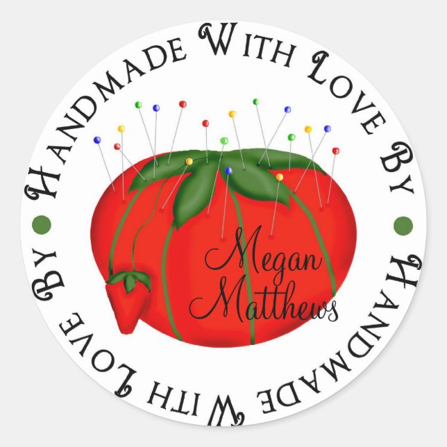 Sewing tomato pin cushion Stickers (Front)