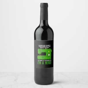 Sewing Wine Label