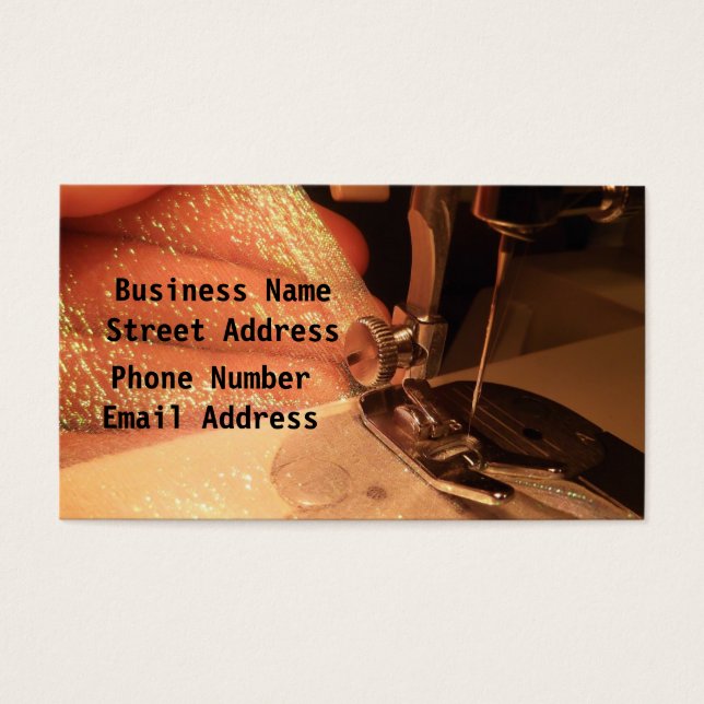 Sewing With Care Business Card (Front)