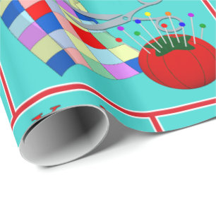 Sewing You're Sew Special Mothers Day Birthday Wrapping Paper