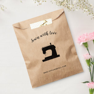 Sewn with Love Sewing Machine Crafts Favour Bag
