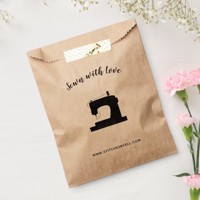 Sewn with Love Sewing Machine Crafts Favour Bag (Sealed)