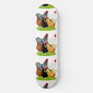 Sex-linked Chickens Quintet Skateboard