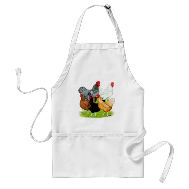 Sex-linked Chickens Quintet Standard Apron (Front)