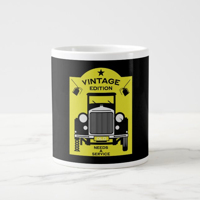  Sexagenarian Happy Birthday Over The Hill Large Coffee Mug (Front)