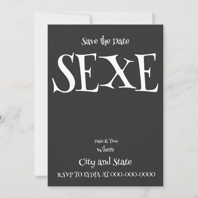 SEXE INVITATION (Front)