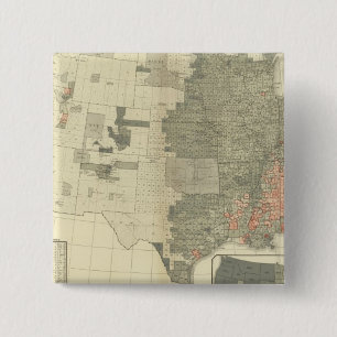 Sexes by counties 15 cm square badge