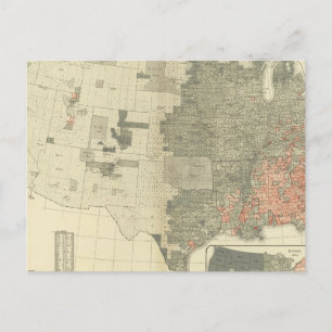 Sexes by counties postcard