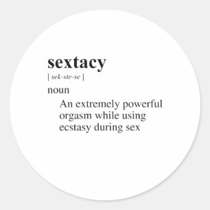 SEXTACY CLASSIC ROUND STICKER