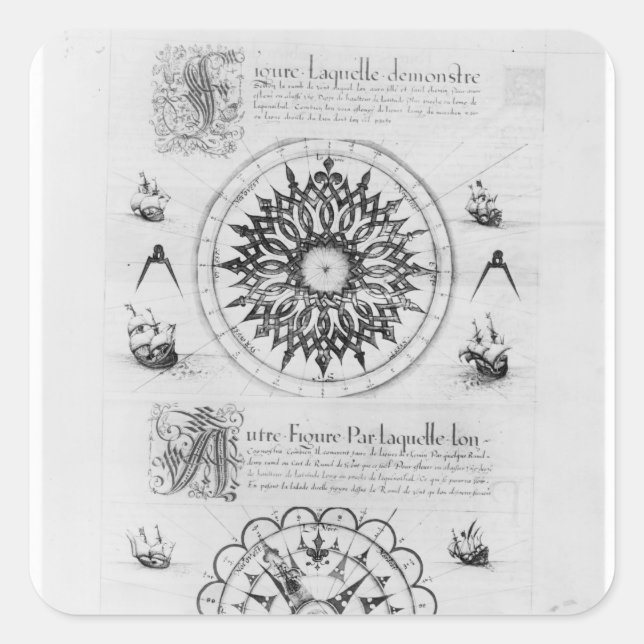 Sextant Square Sticker (Front)