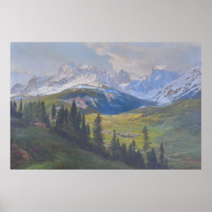 Sextner Sonnenuhr by Konrad Petrides Poster