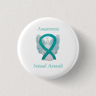 Sexual Assault Awareness Angel Ribbon Pin