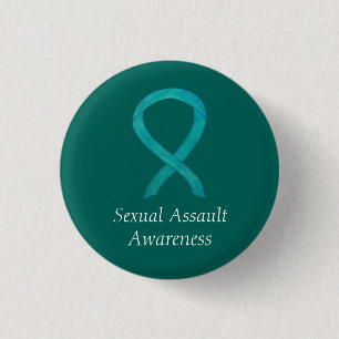 Sexual Assault Awareness Custom Ribbon Pin
