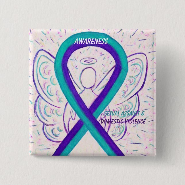 Sexual Assault & Domestic Violence Awareness Pins (Front)