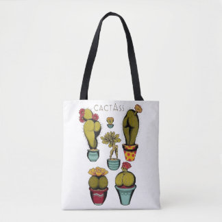Sexy Cactus Plants, Botanical, Funny Cactus Tote Bag