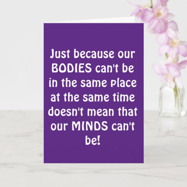 Sexy Quarantine MISS YOU Card (Orchid)