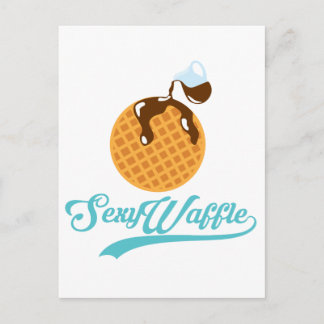 Sexy Waffle Poster Postcard