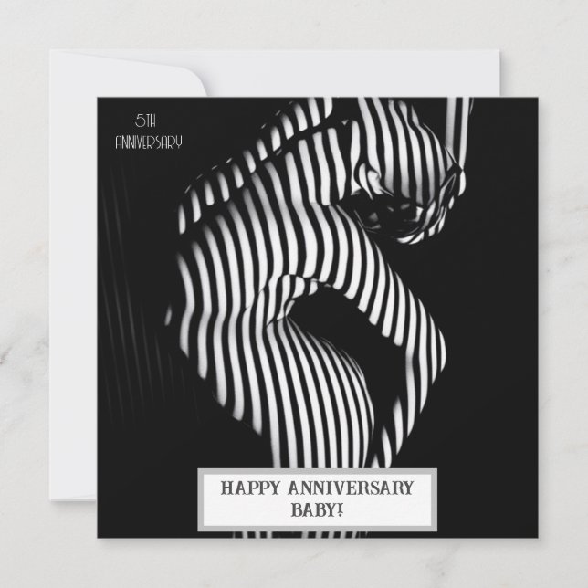 Sexy Wedding Anniversary Naughty  Invitation (Front)