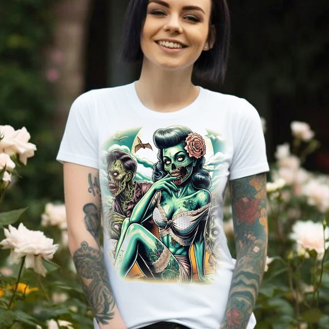 Sexy Zombie Girl T-Shirt (Creator Uploaded)