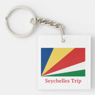 Seychellen Flagge Key Ring