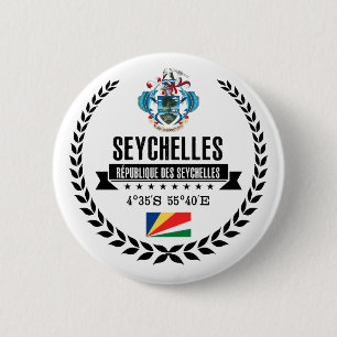 Seychelles 6 Cm Round Badge