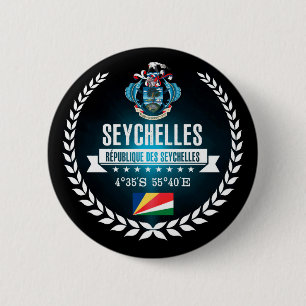 Seychelles 6 Cm Round Badge