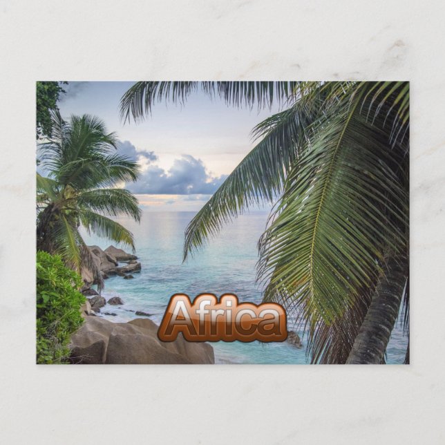 Seychelles archipelago, tropical, postcard (Front)