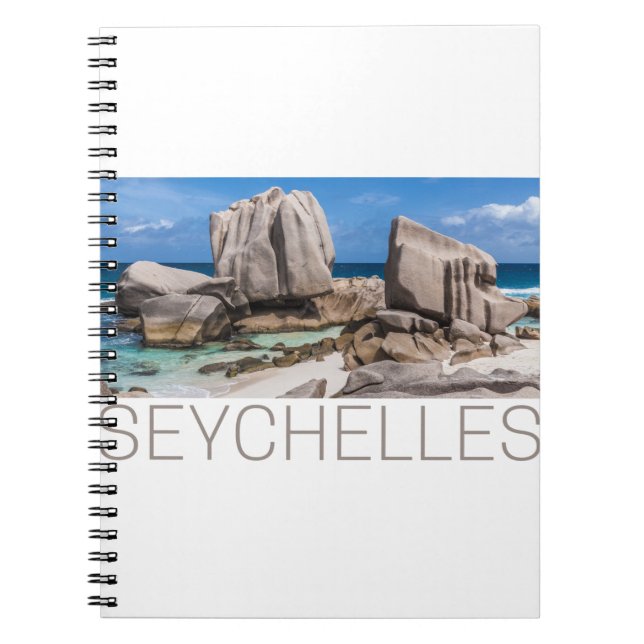 Seychelles beach on La Digue Notebook (Front)